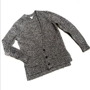 Fossil Black & White Long Sleeve Cardigan Small